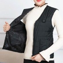 Vesta cu Caldura SIKS, USB, fara Acumulator, Negru, Marimea 3XL