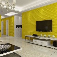 Tapet 3D Autoadeziv SIKS, Model Caramida in Relief, Galben, Design Modern, Rezistent la Apa, Usor de Curatat, Dimensiuni 77x70cm Tapet 3D Autoadeziv SIKS, Model Caramida in Relief, Galben, Design Modern, Rezistent la Apa, Usor de Curatat, Dimensiuni 77x70cm