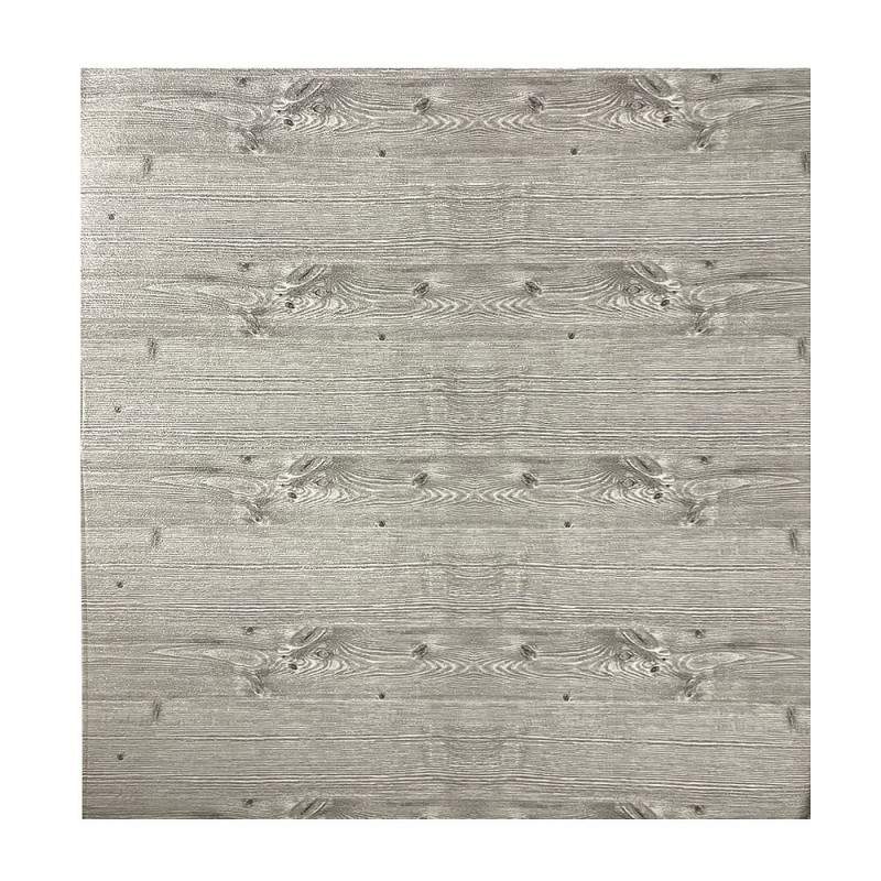 Tapet 3D Autoadeziv SIKS, Model Lemn in Relief, Gri, Design Modern, Rezistent la Apa, Usor de Curatat, Dimensiuni 77x70cm