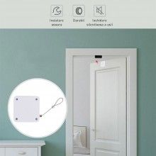 Inchizator automat SIKS, Franghie de Otel P12, Pentru Usi, Ferestre, Putere 1200N, Alb