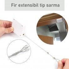 Inchizator automat SIKS, Franghie de Otel P12, Pentru Usi, Ferestre, Putere 1200N, Alb