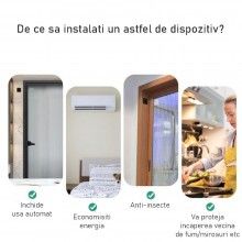 Inchizator automat SIKS, Franghie de Otel P12, Pentru Usi, Ferestre, Putere 1200N, Alb