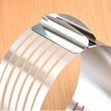 Inel ajustabil SIKS pentru tort, inox, 6 spatii pentru feliere, argintiu , 24 - 30 cm Inel ajustabil SIKS pentru tort, inox, 6 spatii pentru feliere, argintiu , 24 - 30 cm