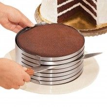 Inel ajustabil SIKS pentru tort, inox, 6 spatii pentru feliere, argintiu , 24 - 30 cm Inel ajustabil SIKS pentru tort, inox, 6 spatii pentru feliere, argintiu , 24 - 30 cm