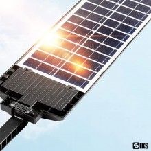Lampa Solara Stradala W789A3 SIKS, Cu 6 Casete, Stalp Solar De Exterior, Control de la Distanta, Senzor de Lumina si Senzor d...