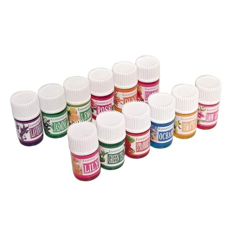 Set 12 x 3ml Uleiuri Parfumate SIKS Pentru Umidificator si SPA, Diverse Arome Set 12 x 3ml Uleiuri Parfumate SIKS Pentru Umidificator si SPA, Diverse Arome