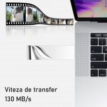 Stick USB SIKS, Inox, Memorie 16GB, USB 3.1, Silver