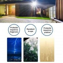 Proiector LED EDAR, pentru Exterior, Panou Solar, Putere 200W, Grad de Protectie IP 67, Control prin Telecomanda, Incarcare S... Proiector LED EDAR, pentru Exterior, Panou Solar, Putere 200W, Grad de Protectie IP 67, Control prin Telecomanda, Incarcare S...