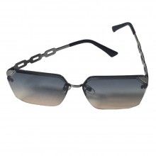 Ochelari De Soare Polarizati M21 SIKS Cu Lentile In Gratient Negru/Maro, Insertie Brat Tip Lant Verde, De Condus, Toc Cadou