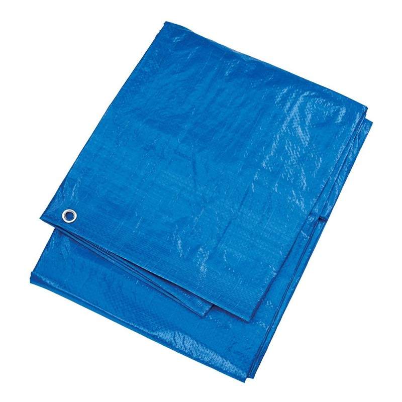 Prelata SIKS cu Inele, Impermeabila, Protectie UV, Lungime 5 m, Latime 6 m, Culoare Albastru