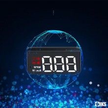 Head Up Display SIKS, Model M3, Ecran Pentru Parbriz, OBD 2/OBDII, Alarma Automata, Negru