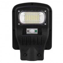 Lampa Solara Stradala EDAR Model JTG50G, Control de la Distanta cu Telecomanda, Panoul Solar, 50W, 48 LED-uri, Negru