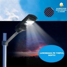 Lampa Solara Stradala EDAR Model JTG50G, Control de la Distanta cu Telecomanda, Panoul Solar, 50W, 48 LED-uri, Negru Lampa Solara Stradala EDAR Model JTG50G, Control de la Distanta cu Telecomanda, Panoul Solar, 50W, 48 LED-uri, Negru