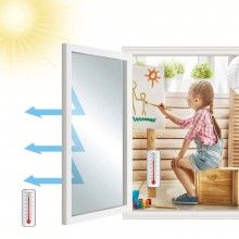 Folie Reflexiva EDAR Pentru Geamuri Interioare, Protectie Solara UV, Efect De Oglinda, 60x300cm, Aplicare Usoara, Argintiu Folie Reflexiva EDAR Pentru Geamuri Interioare, Protectie Solara UV, Efect De Oglinda, 60x300cm, Aplicare Usoara, Argintiu
