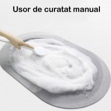 Covor de Baie Antiderapant SIKS, Model „Home”, Substrat absorbant, Covoras cu Uscare rapida, Oval, 78 x 48 cm, Gri Deschis Covor de Baie Antiderapant SIKS, Model „Home”, Substrat absorbant, Covoras cu Uscare rapida, Oval, 78 x 48 cm, Gri Deschis