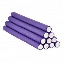 Set 10 Bigudiuri SIKS® flexibile pentru parul uscat-umed, mov, nr 1