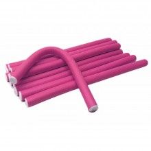Set 10 Bigudiuri SIKS®, flexibile si confortabile, numarul 3, culoarea roz