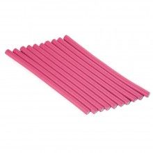 Set 10 Bigudiuri SIKS®, flexibile si confortabile, numarul 4, culoarea roz