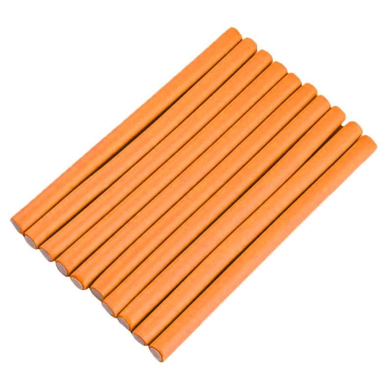 Set 10 Bigudiuri SIKS, Aplicare pe Parul Umed/Uscat, Flexibile, Numarul 2, Culoarea Potrocaliu