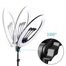 Lampa Circulara EDAR, Ring Light LED Make-UP, 10 Trepte Reglaj, 3 Moduri De Lumina, Suport Telefon, Telecomanda Selfie, Dimen... Lampa Circulara EDAR, Ring Light LED Make-UP, 10 Trepte Reglaj, 3 Moduri De Lumina, Suport Telefon, Telecomanda Selfie, Dimen...