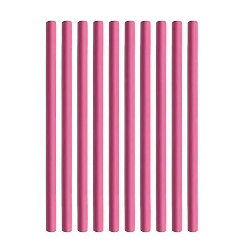 Set 10 Bigudiuri SIKS, Aplicare Pe Parul Umed/Uscat, Flexibile, Numarul 5, Culoarea Roz Set 10 Bigudiuri SIKS, Aplicare Pe Parul Umed/Uscat, Flexibile, Numarul 5, Culoarea Roz