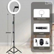 Lampa Circulara cu LED pentru Fotografii SIKS, 120 LED-uri, Conectivitate USB, Trepied, 10 inch, Telecomanda Selfie Inclusa, ... Lampa Circulara cu LED pentru Fotografii SIKS, 120 LED-uri, Conectivitate USB, Trepied, 10 inch, Telecomanda Selfie Inclusa, ...