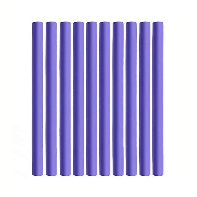 Set Bigudiuri Flexibile EDAR pentru Par, Mov, 10 Bucati, Numarul 3