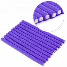 Set Bigudiuri Flexibile EDAR pentru Par, Mov, 10 Bucati, Numarul 3