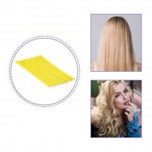 Set Bigudiuri Flexibile EDAR pentru Par, Galben, 10 Bucati, Numarul 4
