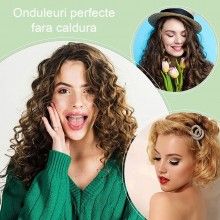 Set Bigudiuri Flexibile EDAR pentru Par, Galben, 10 Bucati, Numarul 4