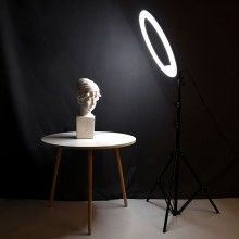 Lampa Circulara Profesionala EDAR cu LED pentru Fotografii, Clipuri Video, 14 inch, 220 LED-uri, Conexiune USB, Nivel Luminoz... Lampa Circulara Profesionala EDAR cu LED pentru Fotografii, Clipuri Video, 14 inch, 220 LED-uri, Conexiune USB, Nivel Luminoz...