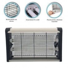 Aparat profesional EDAR anti tantari/insecte/muste, lampa UVA, 30W