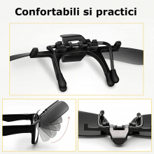 Lentile Pentru Ochelari CLIPS ON EDAR, Polarizate, Ideale Pentru Condus Ziua, Negru Lentile Pentru Ochelari CLIPS ON EDAR, Polarizate, Ideale Pentru Condus Ziua, Negru