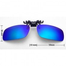 Lentile EDAR pentru ochelari CLIPS ON, polarizate, ideale pentru condus ziua, albastru Lentile EDAR pentru ochelari CLIPS ON, polarizate, ideale pentru condus ziua, albastru