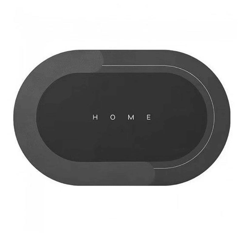 Covor de Baie Antiderapant EDAR, Model „Home”, Oval, 57 x 38 cm, Negru Covor de Baie Antiderapant EDAR, Model „Home”, Oval, 57 x 38 cm, Negru