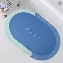 Covor de Baie Antiderapant SIKS, Model „ Bathroom ”, Oval, 57 x 38 cm, Albastru Marin Covor de Baie Antiderapant SIKS, Model „ Bathroom ”, Oval, 57 x 38 cm, Albastru Marin
