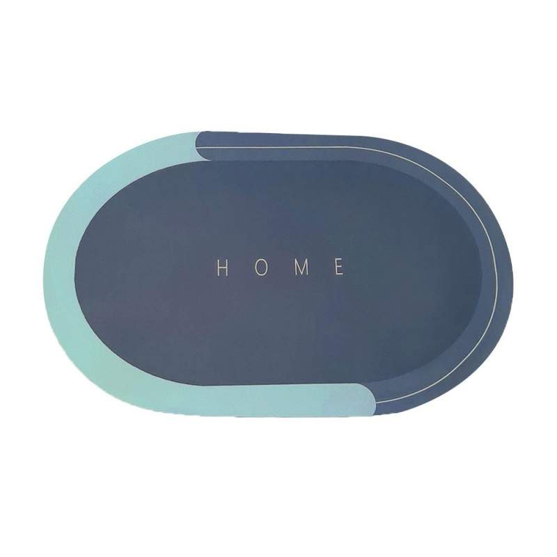 Covor de Baie Antiderapant SIKS, Model „Home”, Oval, 57 x 38 cm, Bleumarin/Blue Covor de Baie Antiderapant SIKS, Model „Home”, Oval, 57 x 38 cm, Bleumarin/Blue