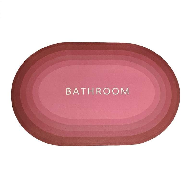 Covor de Baie Antiderapant SIKS, Model „Bathroom ”, Oval, 57 x 38 cm, Grena Covor de Baie Antiderapant SIKS, Model „Bathroom ”, Oval, 57 x 38 cm, Grena