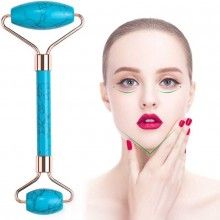 Set rola Safir si Opal SIKS pentru Masaj Facial si Corporal, Piatra de Safir, Efect de Intinerire a Pielii si Drenaj Limfatic...