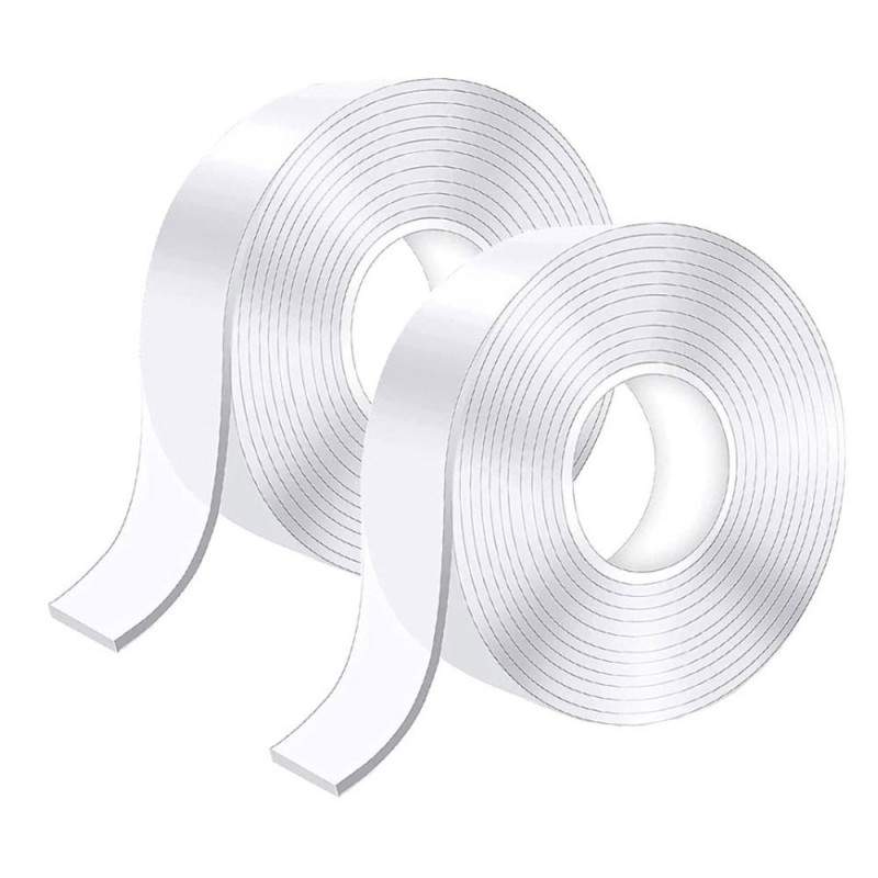 Set 2 x Rola Banda Dublu Adeziva SIKS, 2x3 metri, 6m, Izolanta, Impermeabila, Reutilizabila, Tehnologie Nano, Transparenta Set 2 x Rola Banda Dublu Adeziva SIKS, 2x3 metri, 6m, Izolanta, Impermeabila, Reutilizabila, Tehnologie Nano, Transparenta