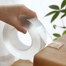Set 2 x Rola Banda Dublu Adeziva EDAR, 2x3 Metri, 6m, Izolanta, Impermeabila, Reutilizabila, Tehnologie Nano, Transparenta