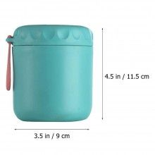 Caserola Termica SIKS Pentru Supa, Lingura Inclusa, Din Otel Inoxidabil, 430 Ml, Mini Termos Pentru Pranz, Turcoaz Caserola Termica SIKS Pentru Supa, Lingura Inclusa, Din Otel Inoxidabil, 430 Ml, Mini Termos Pentru Pranz, Turcoaz