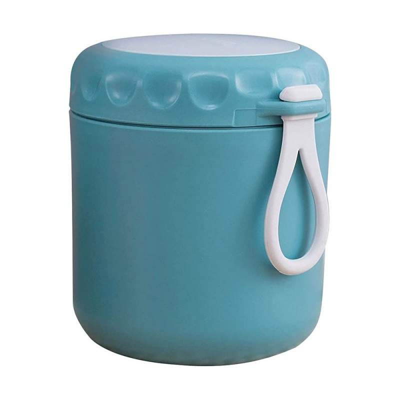Caserola Termica SIKS Pentru Supa, Lingura Inclusa, Din Otel Inoxidabil, 430 Ml, Mini Termos Pentru Pranz, Albastru Caserola Termica SIKS Pentru Supa, Lingura Inclusa, Din Otel Inoxidabil, 430 Ml, Mini Termos Pentru Pranz, Albastru