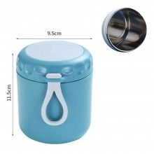 Caserola Termica SIKS Pentru Supa, Lingura Inclusa, Din Otel Inoxidabil, 430 Ml, Mini Termos Pentru Pranz, Albastru Caserola Termica SIKS Pentru Supa, Lingura Inclusa, Din Otel Inoxidabil, 430 Ml, Mini Termos Pentru Pranz, Albastru