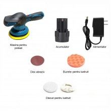 Aparat Polish Auto Fara Fir SIKS, 12 V, 2500-5000 Rpm, Nivel Scazut De Sunet, 6 Viteze, Disc 150mm, Mini Aparat De Polisat Po... Aparat Polish Auto Fara Fir SIKS, 12 V, 2500-5000 Rpm, Nivel Scazut De Sunet, 6 Viteze, Disc 150mm, Mini Aparat De Polisat Po...