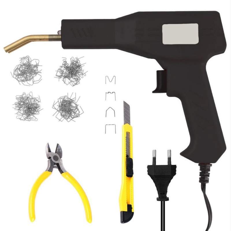 Pistol Pentru Lipit si Sudat Plastic SIKS, Reparare Fisuri, Capse Si Trusa pentru Transport Incluse, Maner Ergonomic, Culoare... Pistol Pentru Lipit si Sudat Plastic SIKS, Reparare Fisuri, Capse Si Trusa pentru Transport Incluse, Maner Ergonomic, Culoare...