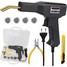 Set Pistol Si Capse Pentru Lipit Plastic EDAR, Sudat Plastic, Putere 50W, Negru
