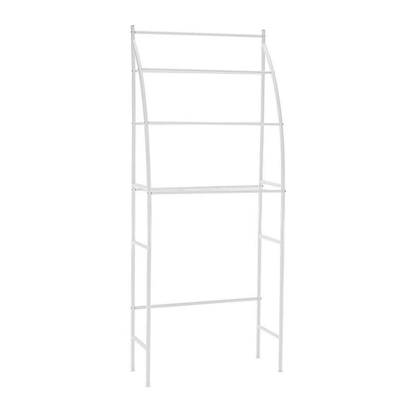 Organizator SIKS, Suport De Baie, 3 Rafturi Peste Masina De Spalat, 155 X25 X65 cm, Alb