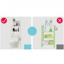 Organizator SIKS, Suport De Baie, 3 Rafturi Peste Toaleta, 155 X25 X46 cm, Alb Organizator SIKS, Suport De Baie, 3 Rafturi Peste Toaleta, 155 X25 X46 cm, Alb