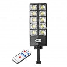 Lampa Solara Stradala EDAR, Cu 10 Casete, Stalp Solar De Exterior, Cu Telecomanda, 60W
